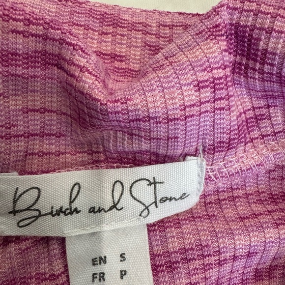 Women's Purple Long Sleeve Crop Top - Picture 2 of 3